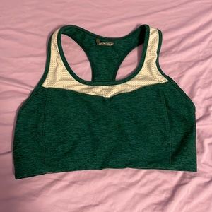 Oiselle motion lux sports bra, green size 4